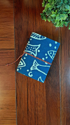 Craftshub Handmade A7 Diary unruled 50 Pages(Deep Blue)