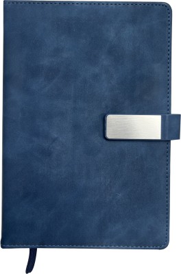 LNL Magnet Lock Diary A5 Diary Yes 300 Pages(Blue)