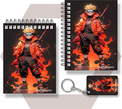 craft maniacs ITACHI UCHIHA A6 NOTEBOOKS A6 Notebook UNRULED 100 Pages(Multicolor)