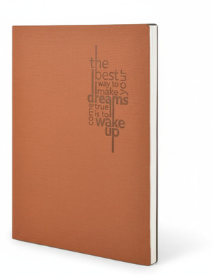 Pia Creations Motivational journal. A5 Diary Single Line Ruled 192 Pages(Tan)