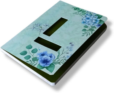 CRAFTOPIX Initial (L) Alphabet Lasercut Diary Soft Bound Notebook B6 Diary Ruled 192 Pages(Multicolor)