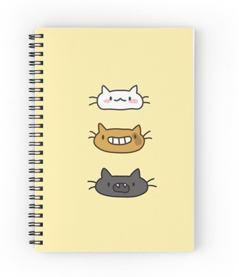 craft maniacs 2024 CAT COLLECTION A5 Notebook RULED 160 Pages(Multicolor)