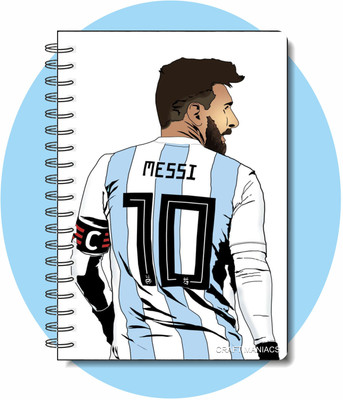 craft maniacs FOOTBALLER DIARY A5 Notebook RULED 120 Pages(Multicolor)