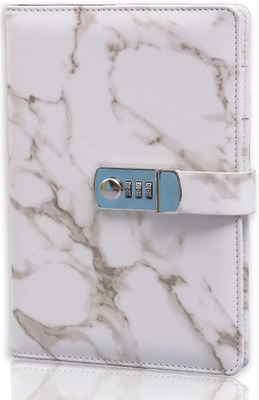 VAGHANI ENTERPRISE diary with lock A5 Notebook 0 200 Pages(White)