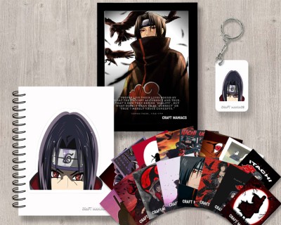 craft maniacs ITACHI UCHIHA GIFTING COMBO A5 Organizer RULED 120 Pages(Black)