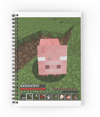 craft maniacs MINECRAFT NOTEBOOK COLLECTION A5 Diary RULED 160 Pages(Black)