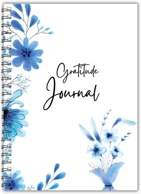 TimeWise Find More Joy: Daily Gratitude Journal 126 Pages Reflection & Positivity A5 Journal Unruled 126 Pages(Blue)