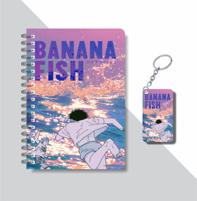 craft maniacs BANANA FISH COLLECTION A5 Notebook RULED 160 Pages(Purple)