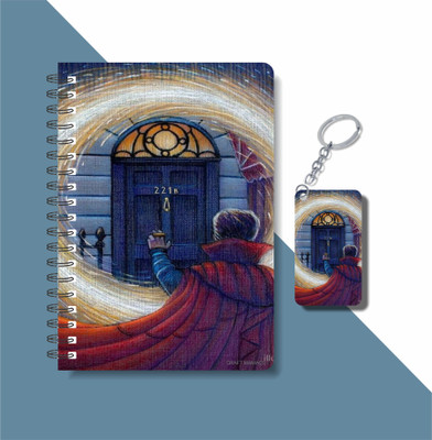 craft maniacs SHERLOCK A5 Notebook RULED 160 Pages(Purple)
