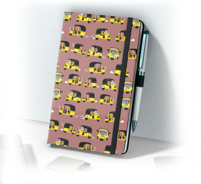 Doodle Monk AUTO Dotted Journal Hardcase |A5|160 Pages, Inner Pocket, Pen loop, Dot-Grid A5 Journal Designed 160 Pages(Purple)