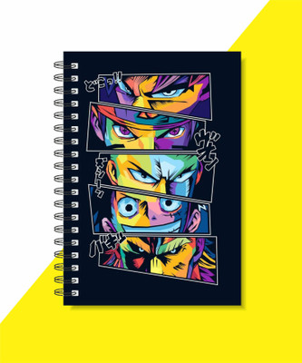 craft maniacs A5 NOTEBOOK + KEYCHAIN COLLECTION A5 Notebook RULED 160 Pages(Black, White)