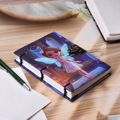 Al Zohra Handicraft Diary Notebook A5 Diary Unruled 200 Pages(Multicolor)