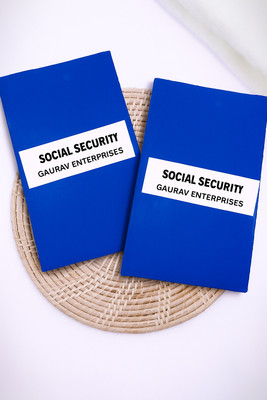 GAURAV ENTERPRISES SOCIAL SECURITY SCHEMES REGISTER Regular Notebook Ruled 100 Pages(Elegant blue, Pack of 2)
