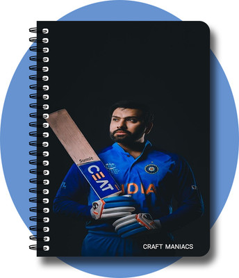 craft maniacs CRICKET 2024 NOTEBOOK COLLECTION A5 Diary RULED 160 Pages(White)