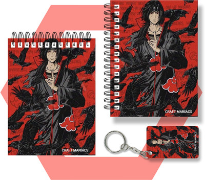 craft maniacs ITACHI UCHIHA A6 NOTEBOOKS A6 Notebook UNRULED 100 Pages(Multicolor)