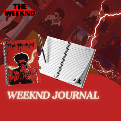 Journalised WEEKND JOURNAL A5 Diary Ruled 160 Pages(Red)