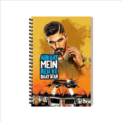 ESCAPER Dialogue Diary A5 Diary Ruled 160 Pages(Aukaat Mein Reh Ke)