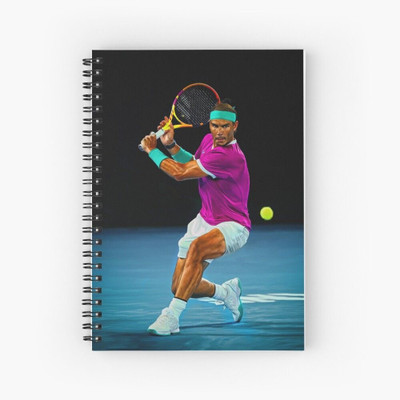 craft maniacs 2024 RAFAEL NADAL NOTEBOOK A5 Notebook RULED 160 Pages(Multicolor)