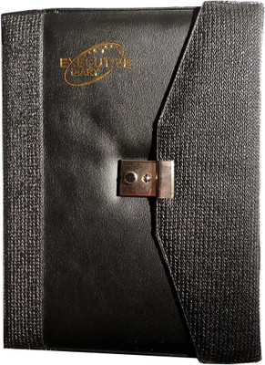 Excel Executive Style Superior Quality Planner Organizer Personal Diary 2021 with Key Lock Folder (B5) B5 Diary 2026 with Pen Holder (Cover color may be Different) Ruled 365 Pages(Black)