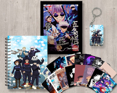 craft maniacs JUJUTSU KAISEN GIFTING SET A5 Diary RULED 120 Pages(Red)