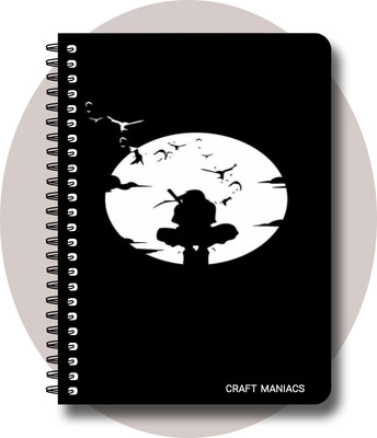craft maniacs ITACHI UCHIHA DIARY A5 Notebook RULED 120 Pages(Multicolor)