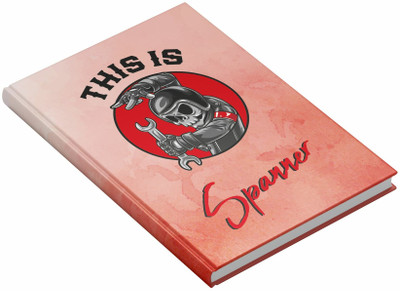 MOTOCUPID This is spanner 2 A5 Notebook HARD BOUND Plain Paper 160 Pages(Light Red)