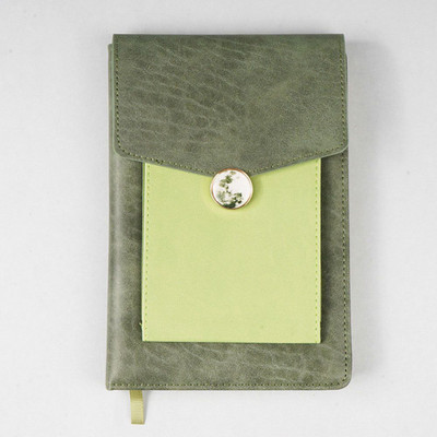 ORANJBOX A5 Notebook A5 Notebook Single Rule 192 Pages(Green)