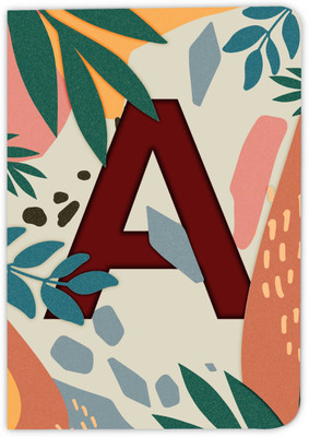 DI-KRAFT A Printed Regular Notebook Diary ||Alphabets Printed Diary For School/Collage A5 Notebook Unruled 200 Pages(Multicolor 1)