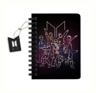 craft maniacs BTS 2023 NEW DIARY COLLECTION A5 Notebook RULED 160 Pages(White)