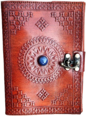 Panoply Leather Handcrafted Leather Journal B6 Diary Unruled 200 Pages(Red)