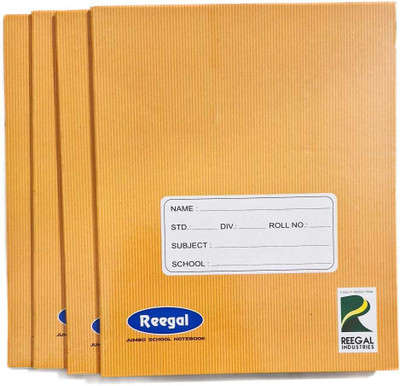 parth Square line Notebook, Sq line note book, maths notebook for Todlers Regular Notebook Square Line 80 Pages(Brown, Pack of 4)