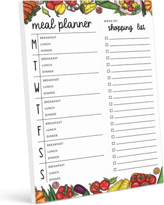 Inkdotpot Meal Planner Regular Planner Unruled 54 Pages(Multicolor)