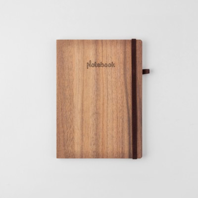 SMKT NOTEBOOK A-5 PU WOODENplanner notebook | Retro HARD Cover Bound Journal A5 Note Book Rule 192 Pages(WOODEN)