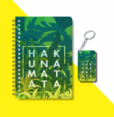 craft maniacs LION KING 2023 NOTEBOOK COLLECTION A5 Notebook RULED 160 Pages(Yellow)