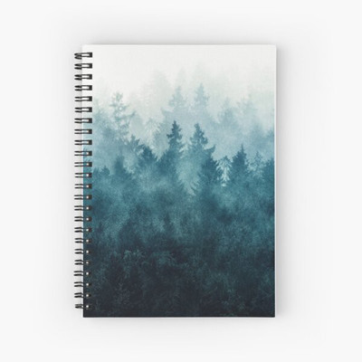 TheHackStore Forest Nature Printed A5 Notebook Ruled 200 Pages(Multicolor)