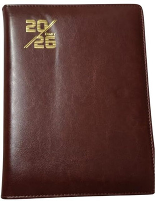 Good Luckfile Executive A5 Diary Unruled 365 Pages(Dark Brown)