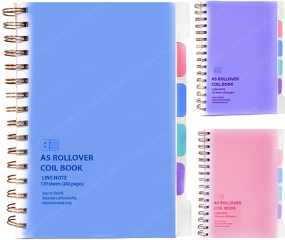 FunBlast Regular Diary A5 Diary Rule 100 Pages(Multicolor)