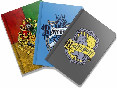 craft maniacs A5 SPIRAL HP NOTEBOOK A5 Diary RULED 100 Pages(HOGWARTSHOUSES, Pack of 3)