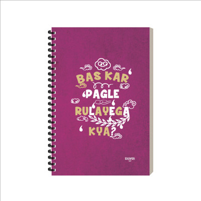 ESCAPER Dialogue Diary A5 Diary Ruled 160 Pages(Bas Kar Pagle Rulayega)