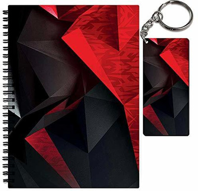 craft maniacs A5 NOTEBOOK + KEYCHAIN COLLECTION A5 Note Pad RULED 160 Pages(Multicolor)