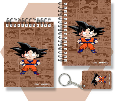 craft maniacs GOKU NOTEBOOKS A6 Notebook UNRULED 100 Pages(Green)