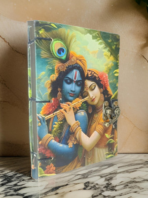 ANEBIQ CREATION HANDMADE A5 Notebook UNRULLED 200 Pages(Multicolor)