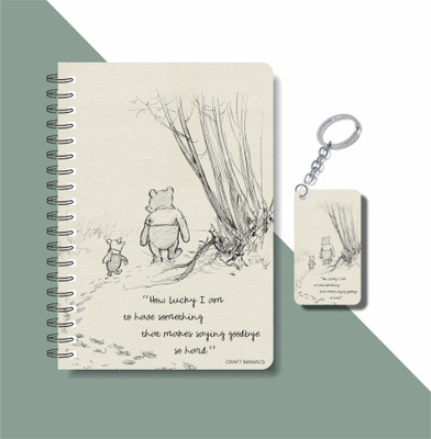 craft maniacs WINNIE THE POOH COLLECTION A5 Diary RULED 160 Pages(Multicolor)