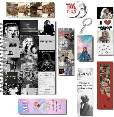 craft maniacs 2023 TAYLOR 3 FREEBIE COLLECTION A5 Diary RULED 160 Pages(TAYLOR SWIFT 3 FREEBIE COLLECTION, Pack of 3)