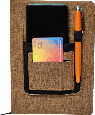Dacto2pick HANDMADE PU NOTE BOOK A5 Notebook RULED 200 Pages(Brown)