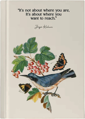 Jaya Sanskriti Inspiring Nature A5 Notebook Ruled 160 Pages(White)