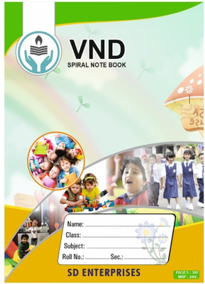 VND Diary notebook A4 Notebook Unruled plain 300 Pages(Multicolor)
