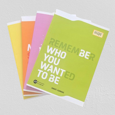Vasl Premium Notebook for Students / Office/ Writing A4 Notebook Ruled / Single Line 240 Pages(Multicolor, Pack of 4)