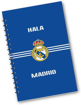 Desi Feriwala Real Madrid A5 Notebook Unruled 100 Pages(Blue)