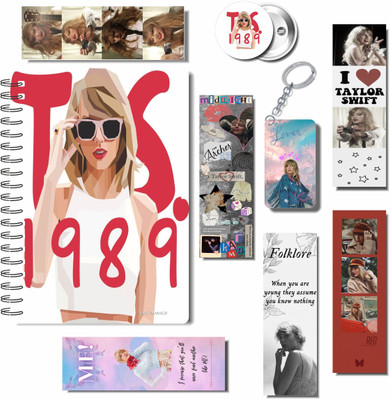 craft maniacs 2023 TAYLOR 3 FREEBIE COLLECTION A5 Notebook RULED 160 Pages(TAYLOR SWIFT 3 FREEBIE COLLECTION, Pack of 3)